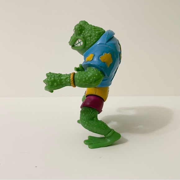 Vintage 1989 Teenage Mutant Ninja Turtles Genghis Frog Action Figure TMNT - Picture 8 of 16